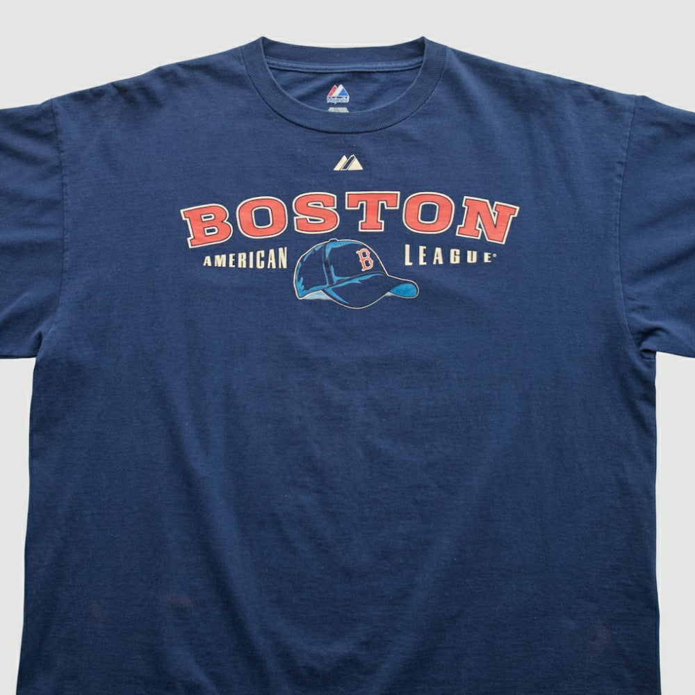 Boston Red Sox Majestic 2000s T-shirt - Navy - 2XL by Fanatics Real Vintage T-shirts