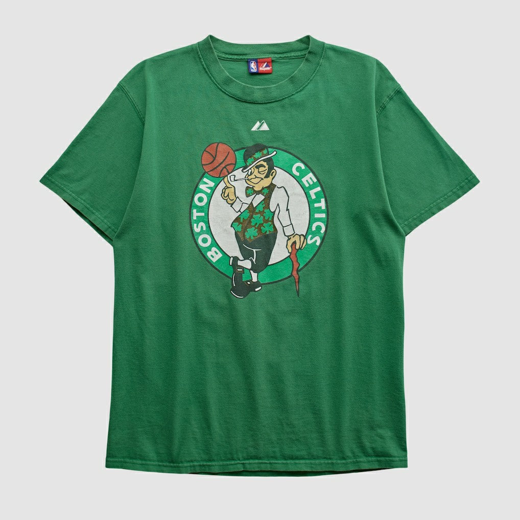 Boston Celtics Majestic 2000s T-shirt Green Vintage
