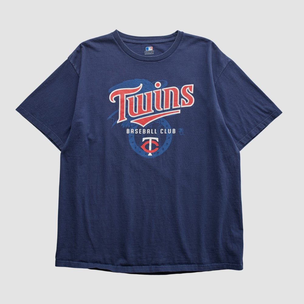 Minnesota Twins Genuine Merchandise 2000s T-shirt - Navy - XL by Fanatics Real Vintage T-shirts