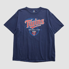 Minnesota Twins Genuine Merchandise 2000s T-shirt - Navy - XL by Fanatics Real Vintage T-shirts