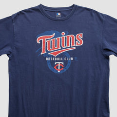 Minnesota Twins Genuine Merchandise 2000s T-shirt - Navy - XL by Fanatics Real Vintage T-shirts