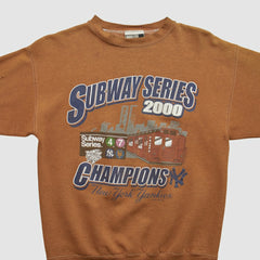 New York Yankees Puma 2000 Pullover Sweatshirt - Clay - S by Fanatics Real Vintage Pullover