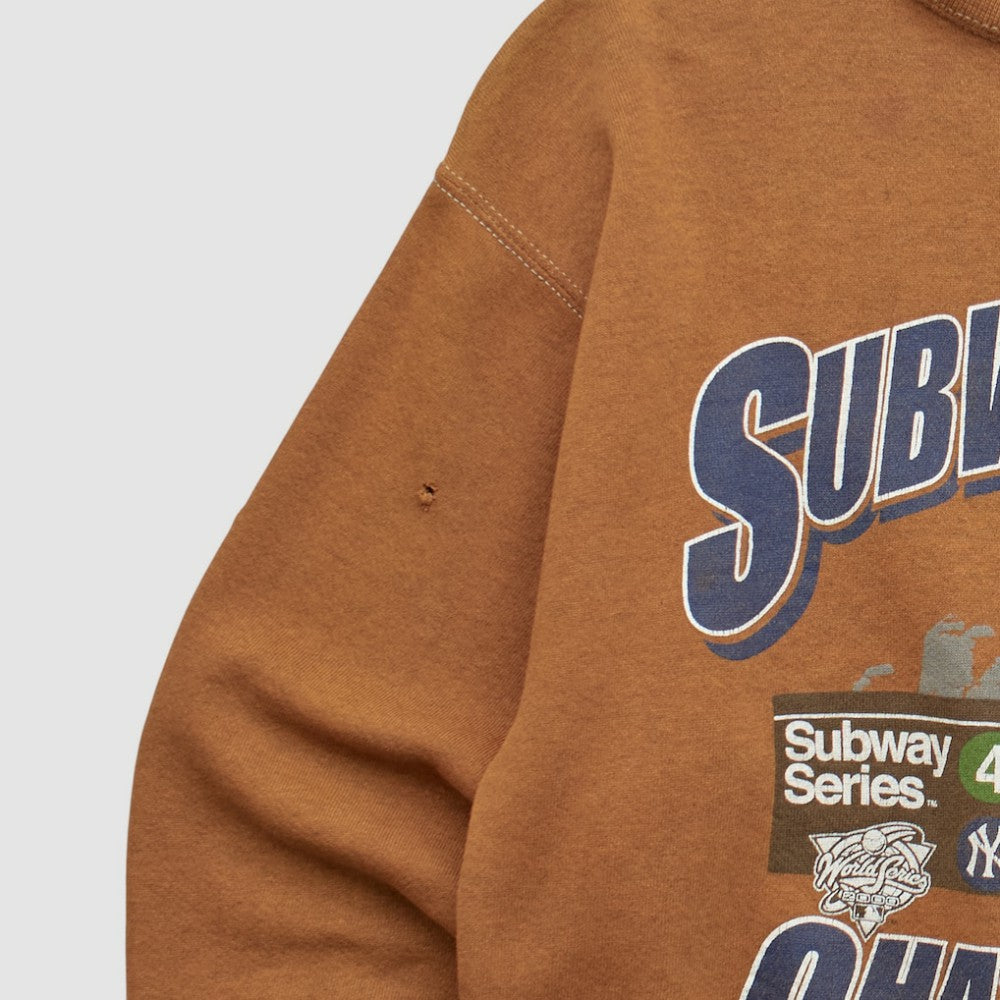 New York Yankees Puma 2000 Pullover Sweatshirt - Clay - S by Fanatics Real Vintage Pullover