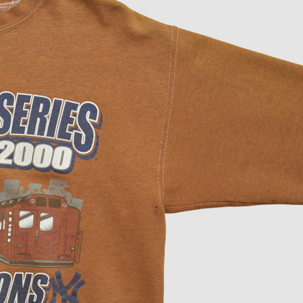 New York Yankees Puma 2000 Pullover Sweatshirt - Clay - S by Fanatics Real Vintage Pullover