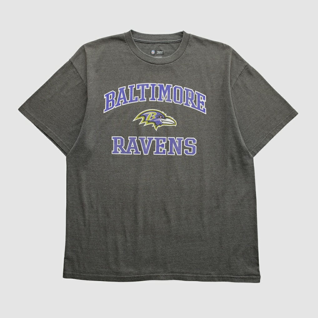 Baltimore Ravens NFL 2010s T-shirt Dark Heather Gray Vintage