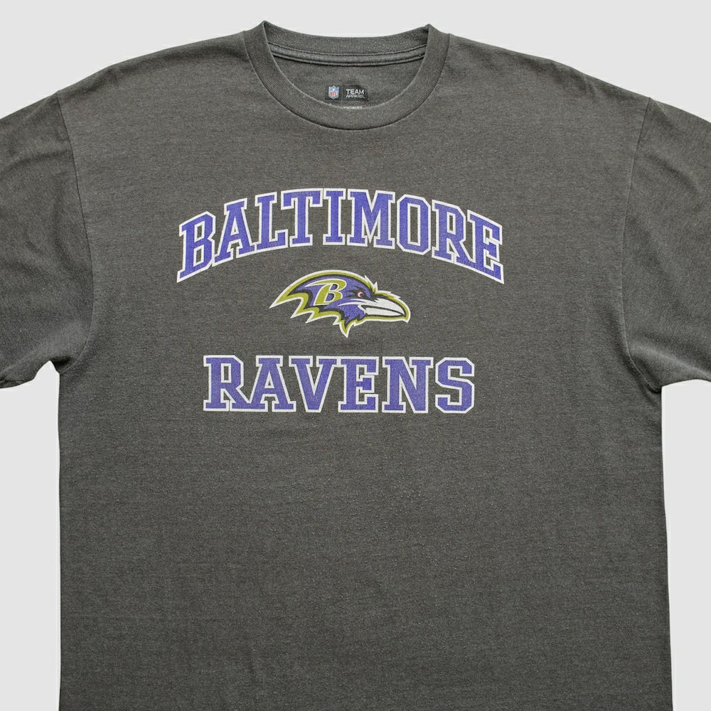 Baltimore Ravens NFL 2010s T-shirt Dark Heather Gray Vintage