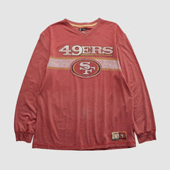 San Francisco 49ers NFL 2010s Long Sleeve T-shirt Red Vintage