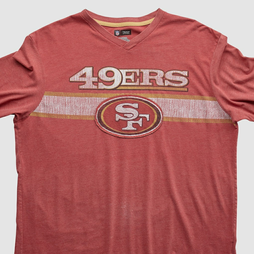 San Francisco 49ers NFL 2010s Long Sleeve T-shirt Red Vintage