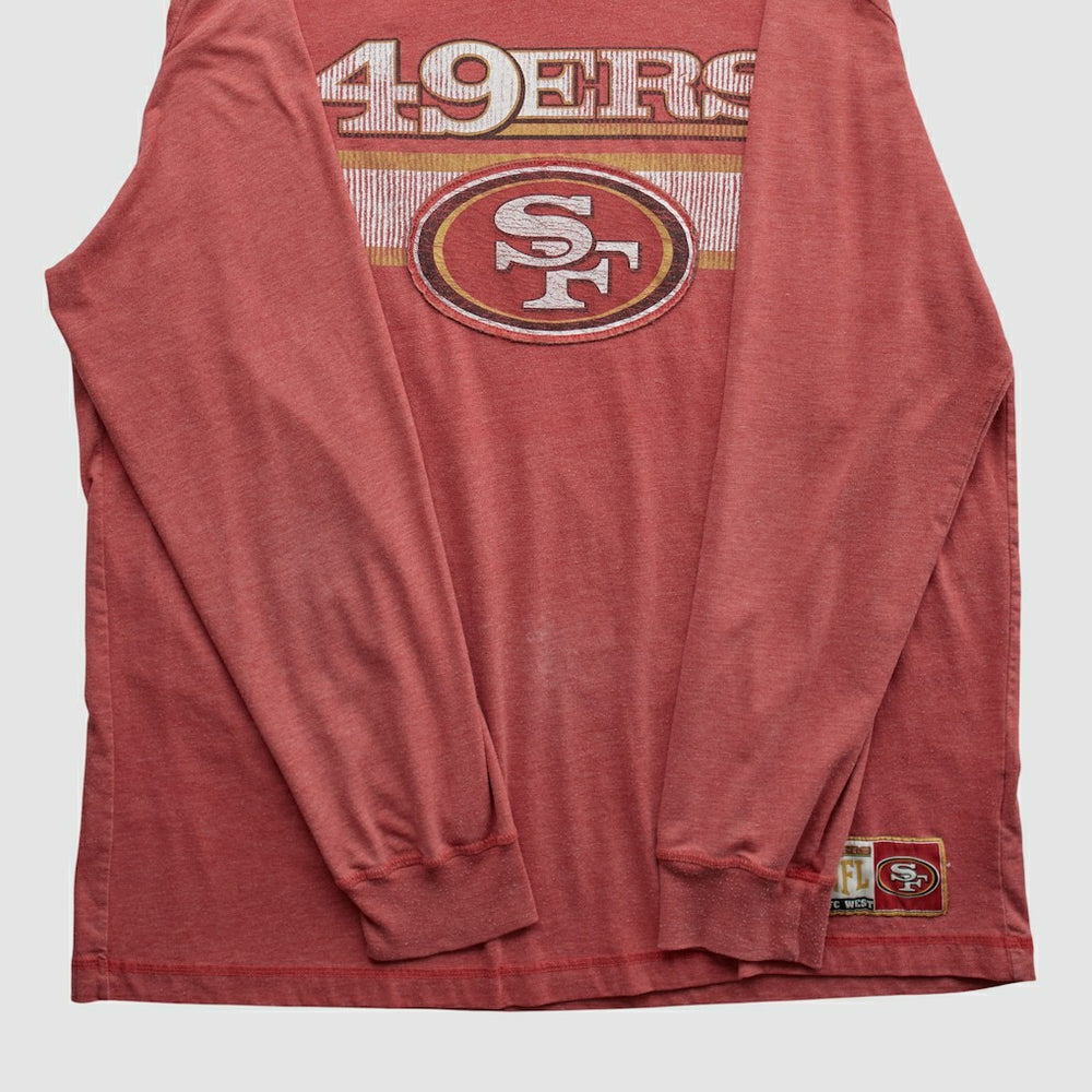 San Francisco 49ers NFL 2010s Long Sleeve T-shirt Red Vintage