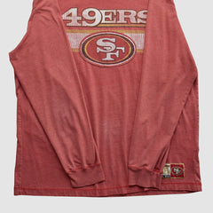 San Francisco 49ers NFL 2010s Long Sleeve T-shirt Red Vintage