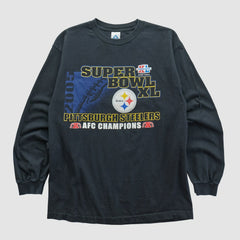 Super Bowl XL Alstyle 2006 Long Sleeve T-shirt Black Vintage