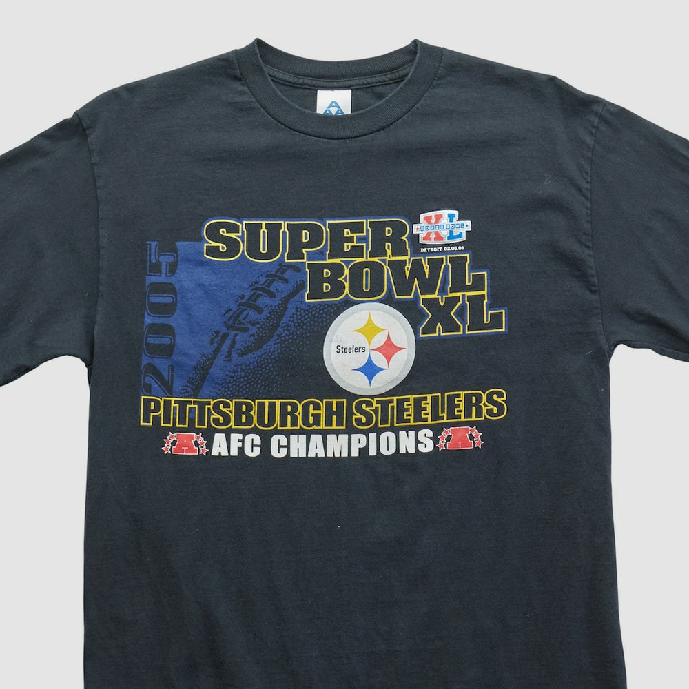 Super Bowl XL Alstyle 2006 Long Sleeve T-shirt Black Vintage