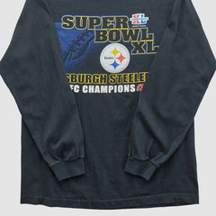 Super Bowl XL Alstyle 2006 Long Sleeve T-shirt Black Vintage