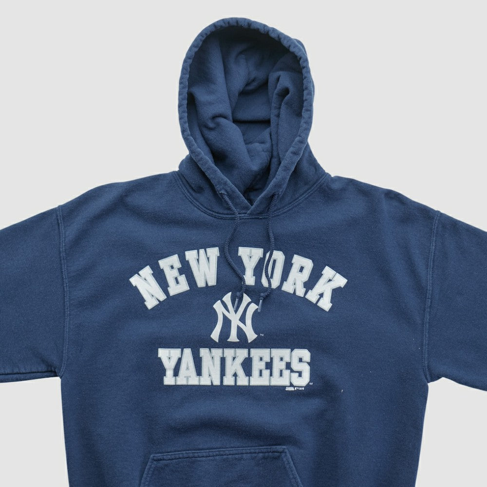 New York Yankees Stitches 2010s Hooded Pullover Sweatshirt - Navy - XS by Fanatics Real Vintage Pullover