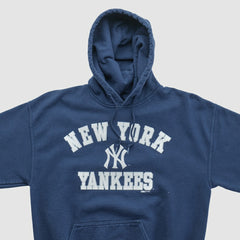New York Yankees Stitches 2010s Hooded Pullover Sweatshirt - Navy - XS by Fanatics Real Vintage Pullover