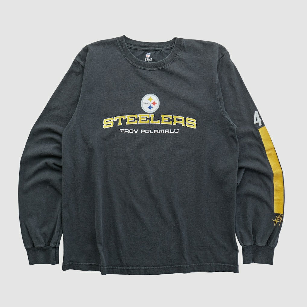 Pittsburgh Steelers NFL 2010s Long Sleeve T-shirt Black Vintage