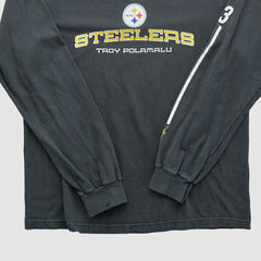 Pittsburgh Steelers NFL 2010s Long Sleeve T-shirt Black Vintage