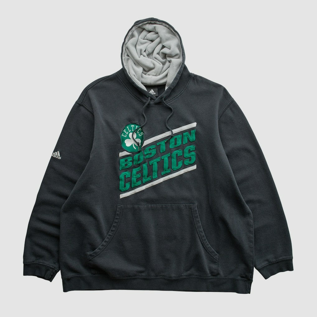 Boston Celtics 2010s Hooded Pullover Sweatshirt Black Vintage