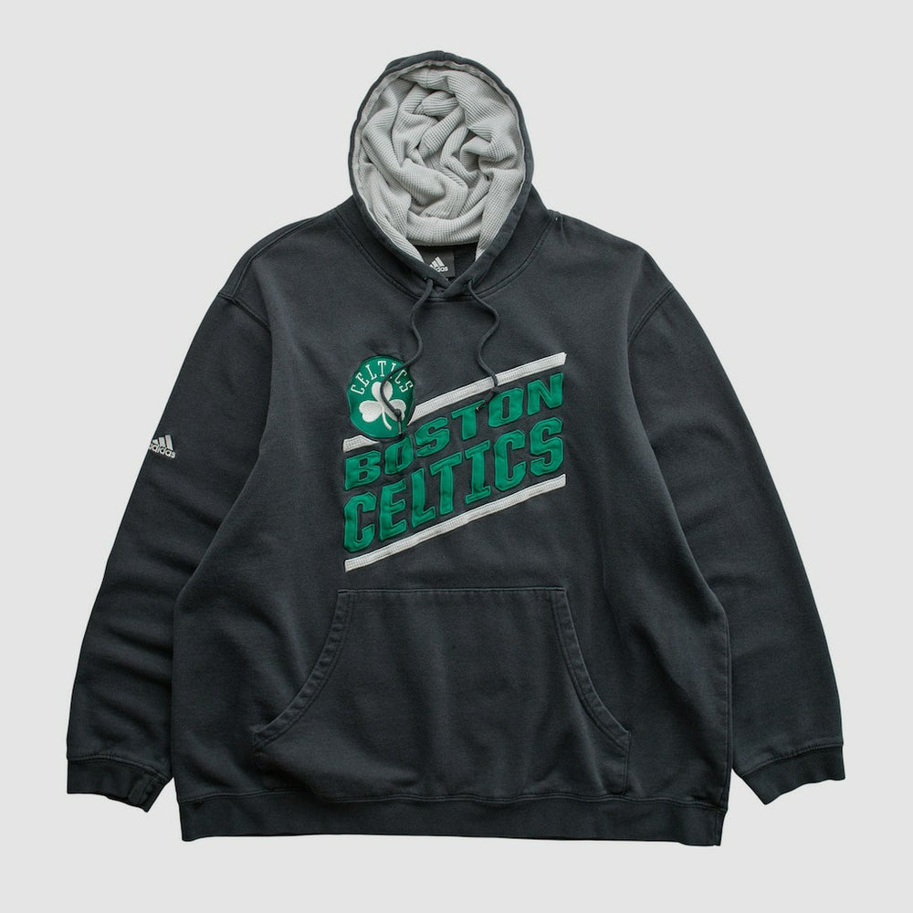 Boston Celtics 2010s Hooded Pullover Sweatshirt Black Vintage
