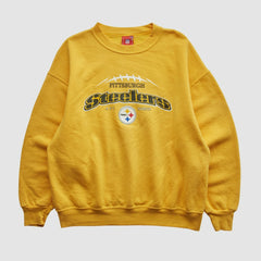 Pittsburgh Steelers NFL 2000s Pullover Sweatshirt Yellow Vintage
