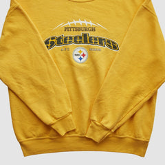 Pittsburgh Steelers NFL 2000s Pullover Sweatshirt Yellow Vintage