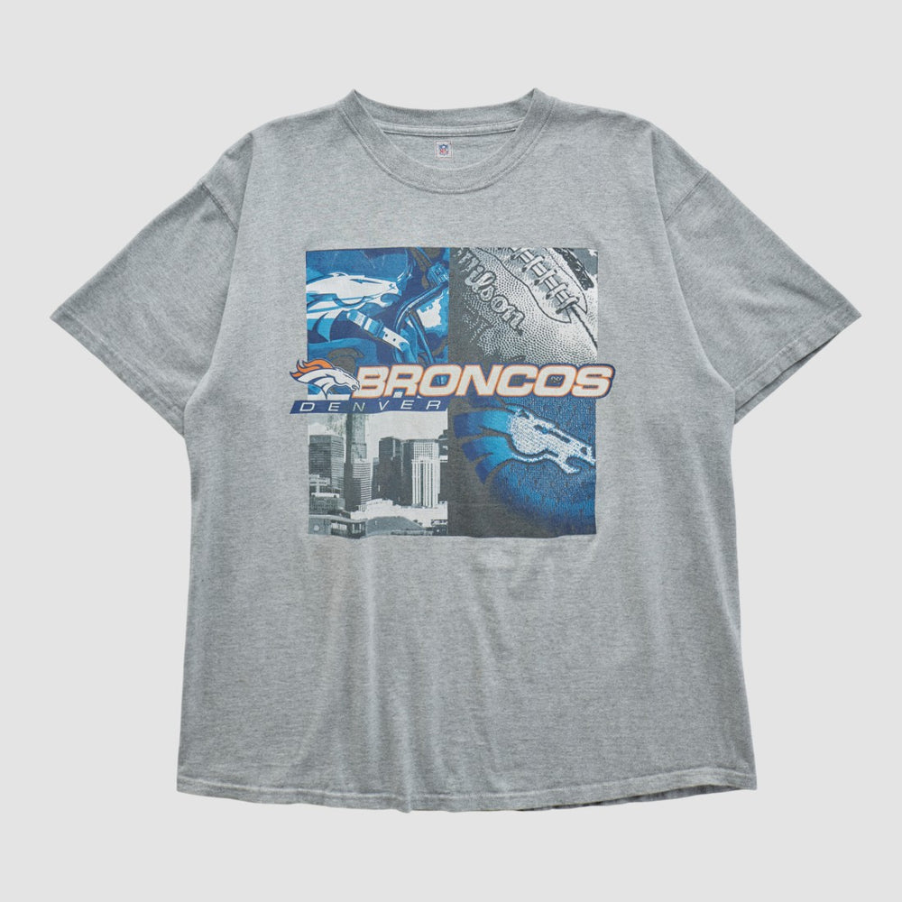 Denver Broncos NFL 2000s T-shirt Heather Gray Vintage