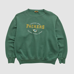 Green Bay Packers Nutmeg 90s Pullover Sweatshirt Green Vintage