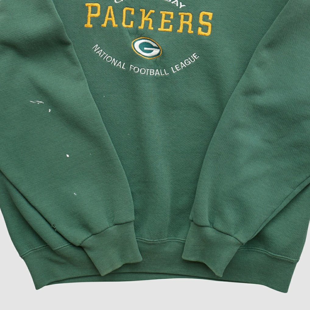 Green Bay Packers Nutmeg 90s Pullover Sweatshirt Green Vintage