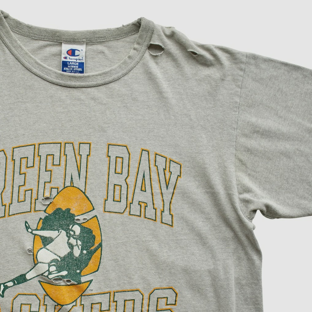 Green Bay Packers Champion 90s T-shirt Heather Gray Vintage