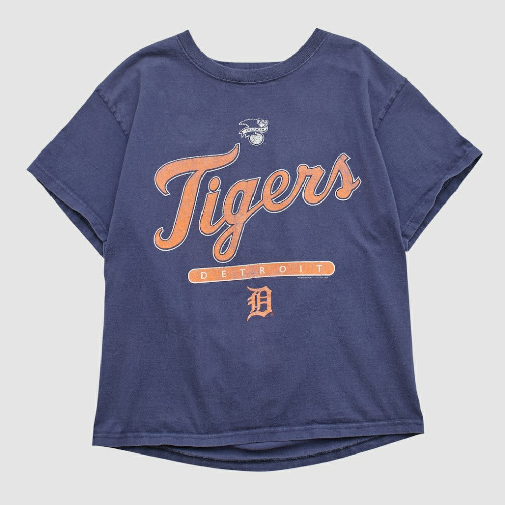 Detroit Tigers Delta 2000s T-shirt - Navy - XS by Fanatics Real Vintage T-shirts