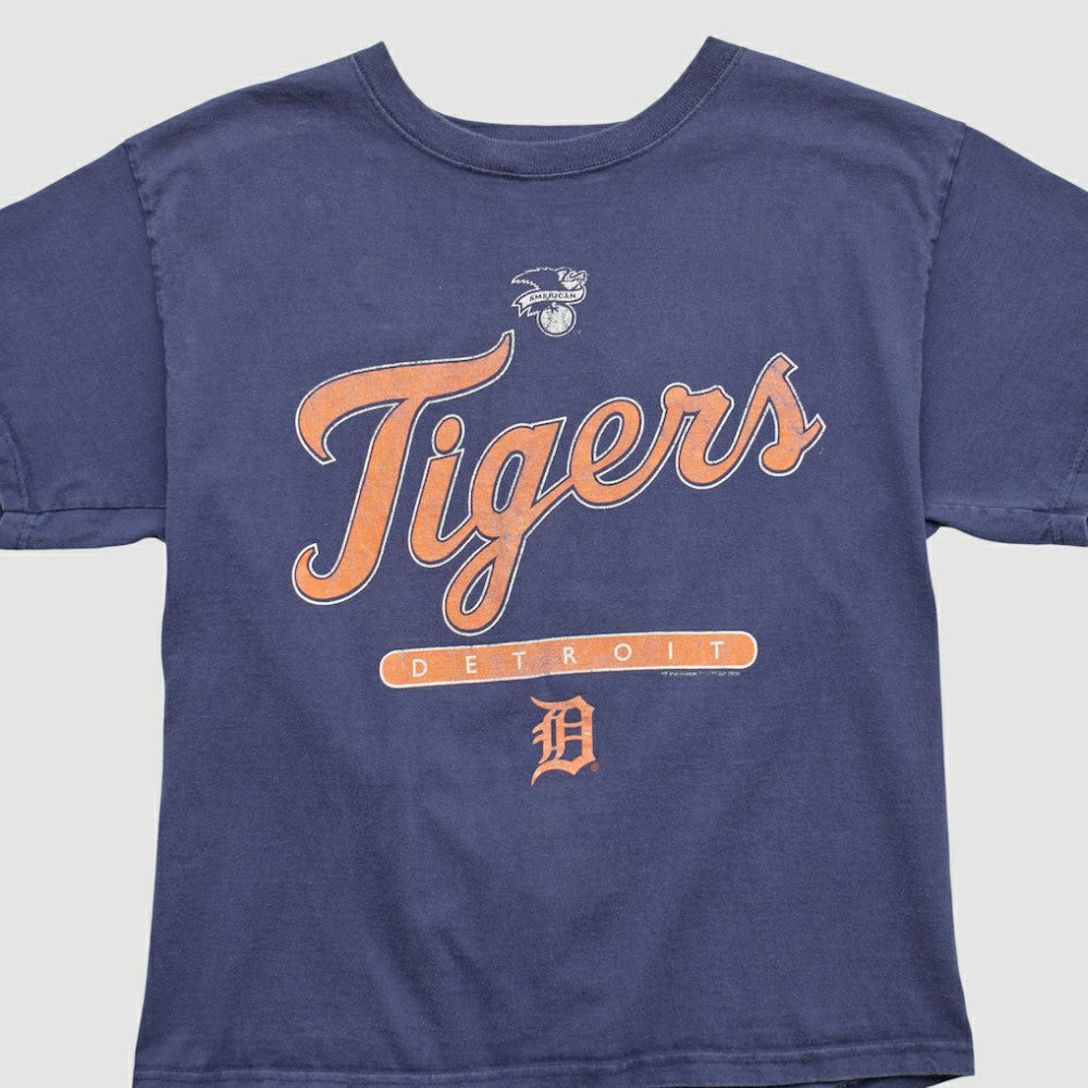Detroit Tigers Delta 2000s T-shirt - Navy - XS by Fanatics Real Vintage T-shirts