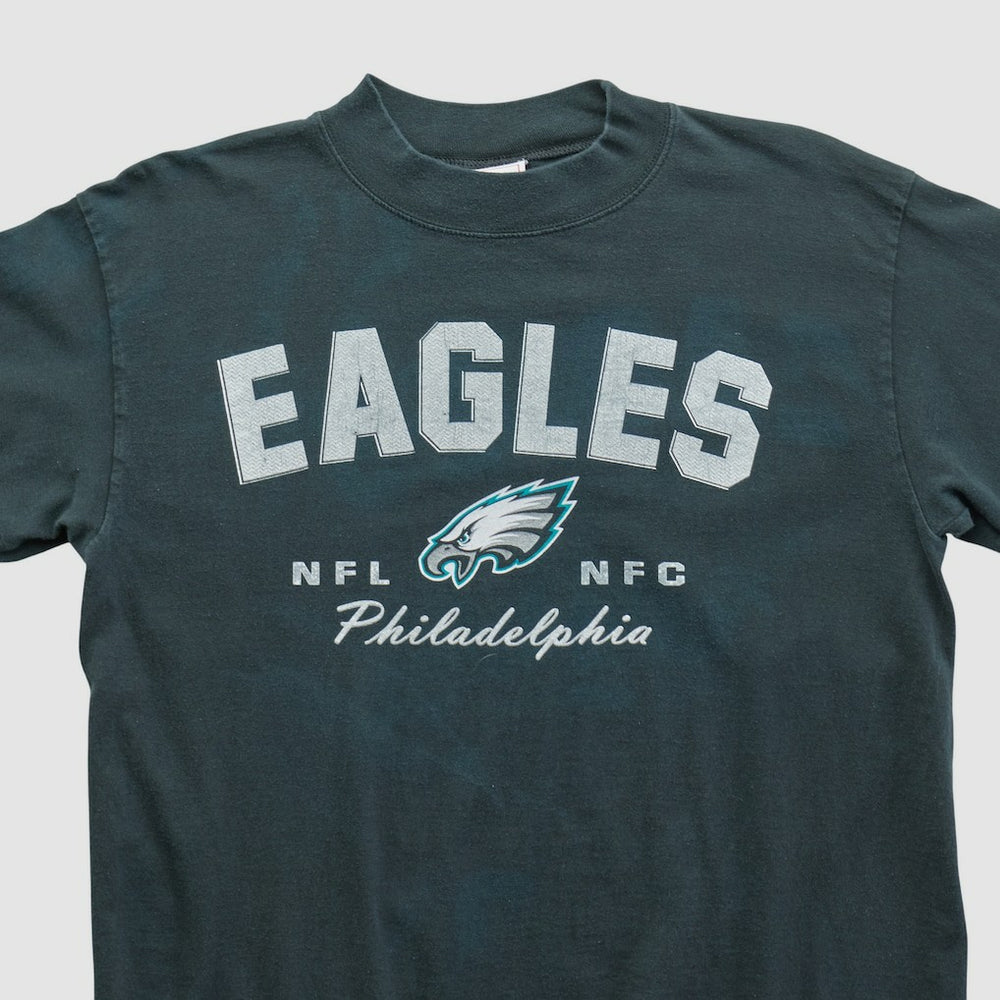 Philadelphia Eagles NFL 2000s Long Sleeve T-shirt Charcoal Vintage