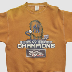 New York Yankees 2000 Pullover Sweatshirt - Clay - XS by Fanatics Real Vintage Pullover