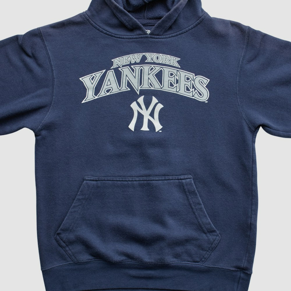 New York Yankees Stitches 2010s Hooded Pullover Sweatshirt - Navy - XXS by Fanatics Real Vintage Pullover