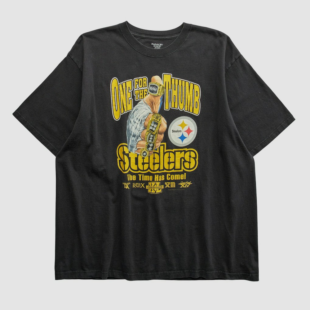 Pittsburgh Steelers Reebok 2006 T-shirt Black Vintage