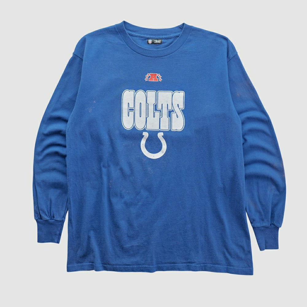 Indianapolis Colts NFL 2010s Long Sleeve T-shirt Blue Vintage