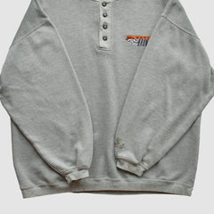 Denver Broncos Starter 90s Pullover Sweatshirt Heather Gray Vintage