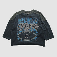 Dallas Cowboys Front Row 1995 T-shirt Black Vintage