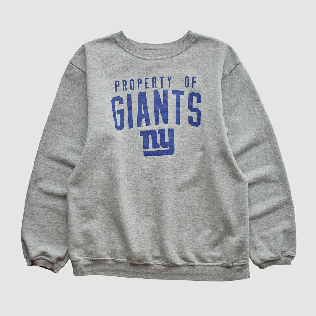 New York Giants Reebok 2000s Pullover Sweatshirt Heather Gray Vintage