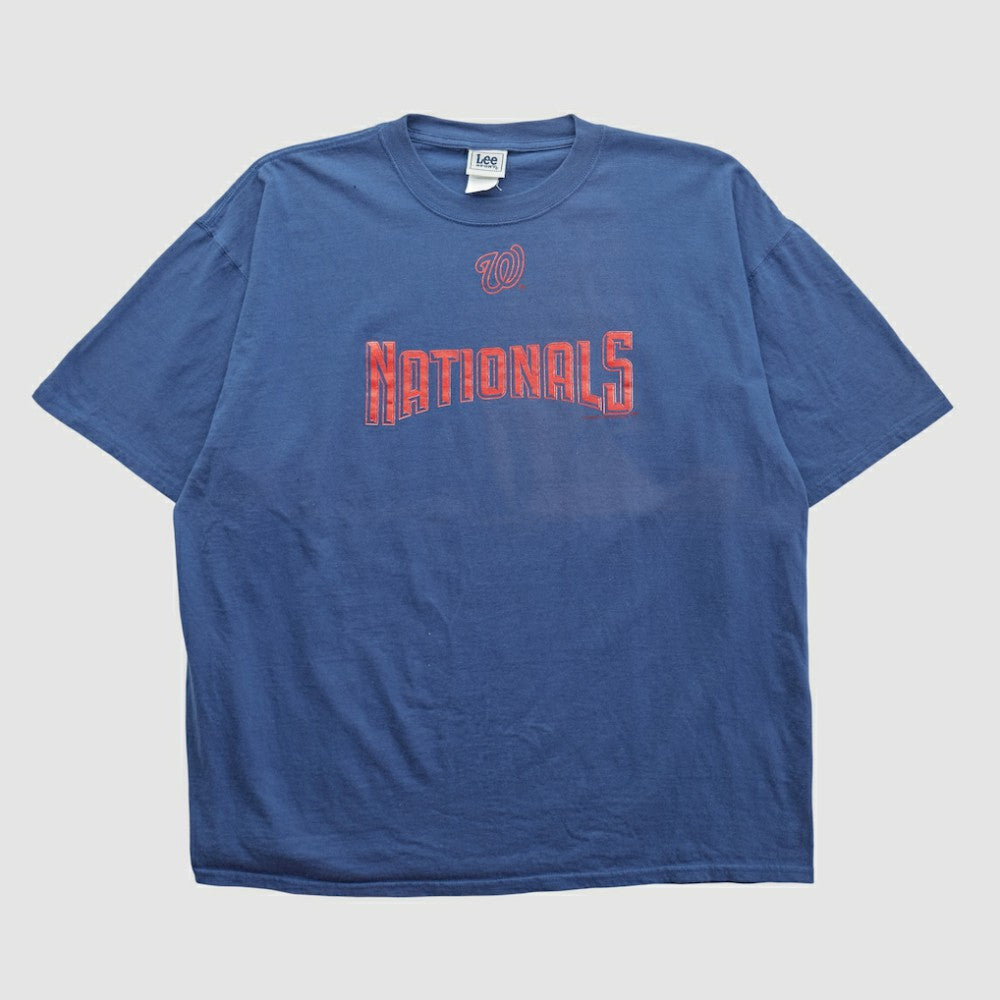 Washington Nationals Lee Apparel 2000s T-shirt - Navy - 3XL by Fanatics Real Vintage T-shirts