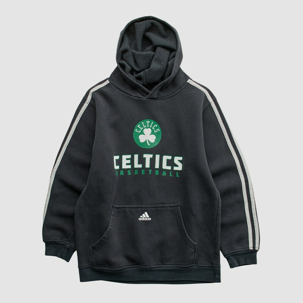 Boston Celtics 2010s Hooded Pullover Sweatshirt Black Vintage
