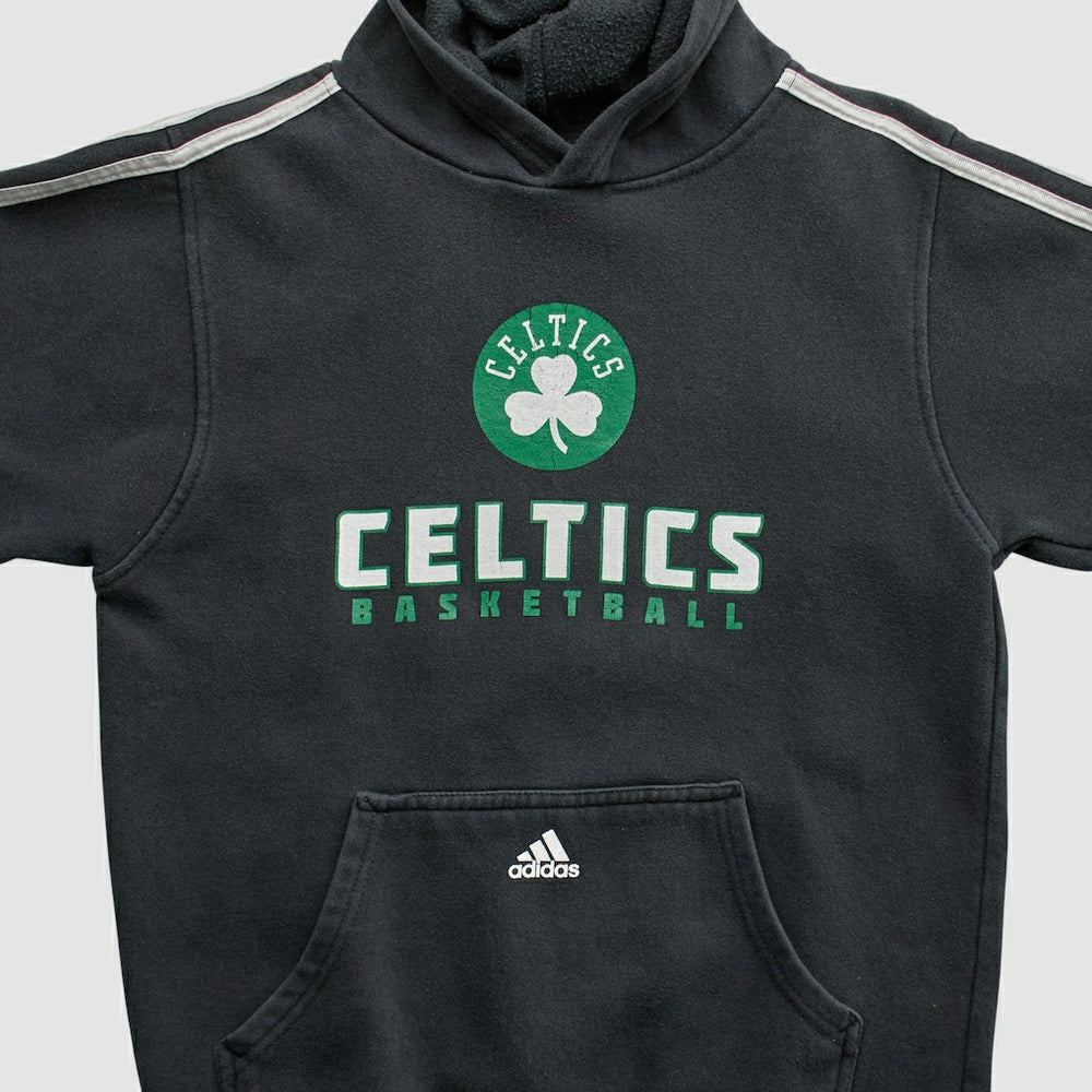 Boston Celtics 2010s Hooded Pullover Sweatshirt Black Vintage