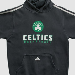 Boston Celtics 2010s Hooded Pullover Sweatshirt Black Vintage