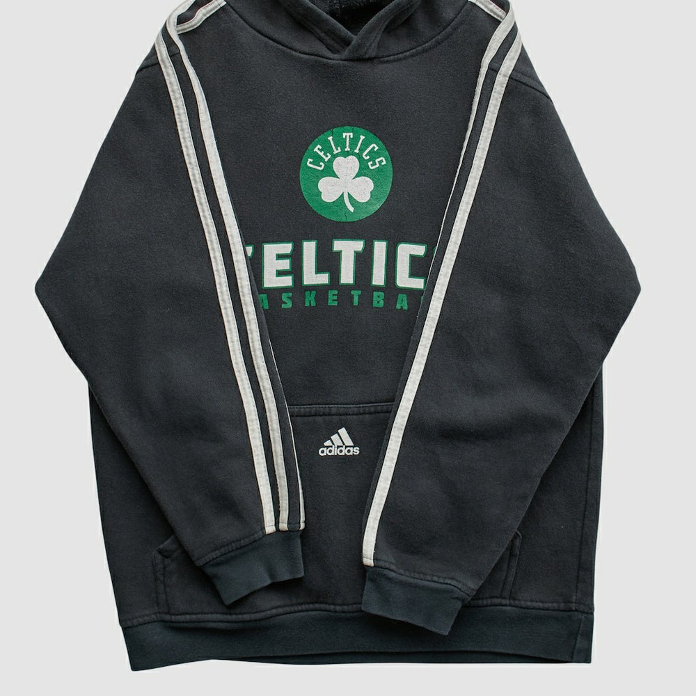 Boston Celtics 2010s Hooded Pullover Sweatshirt Black Vintage
