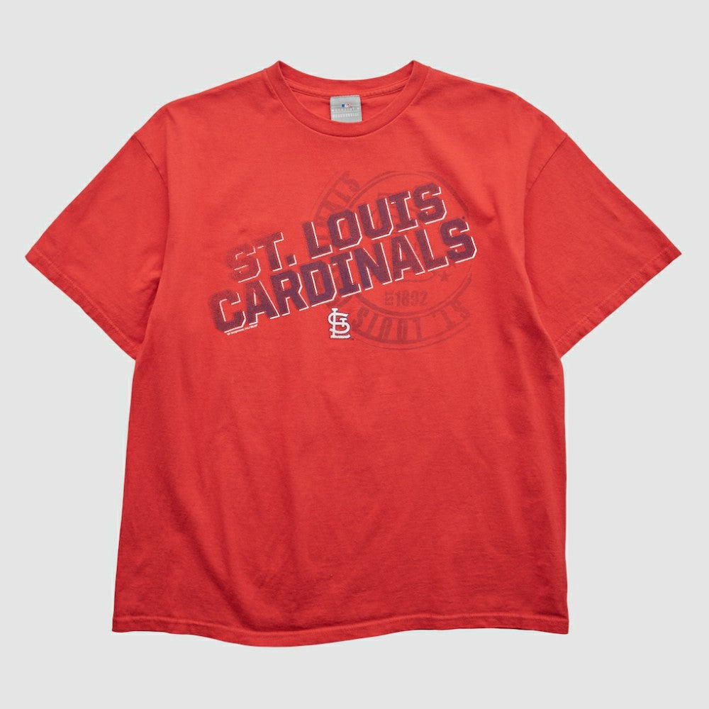 St. Louis Cardinals Genuine Merchandise 2000s T-shirt - Red - L by Fanatics Real Vintage T-shirts