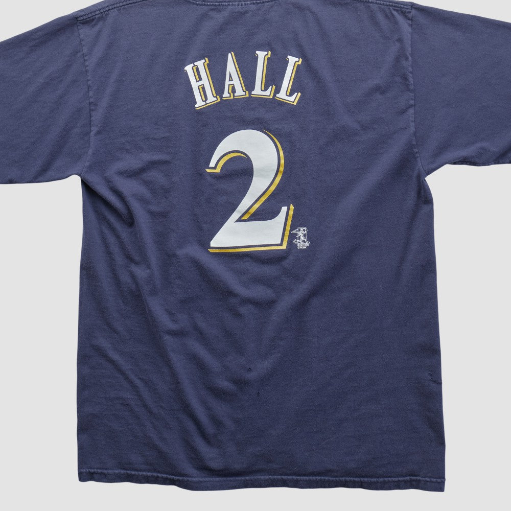 Milwaukee Brewers Majestic 2000s T-shirt - Navy - L by Fanatics Real Vintage T-shirts