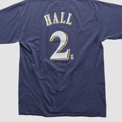 Milwaukee Brewers Majestic 2000s T-shirt - Navy - L by Fanatics Real Vintage T-shirts