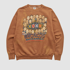 Denver Broncos Delta 1998 Pullover Sweatshirt Clay Vintage