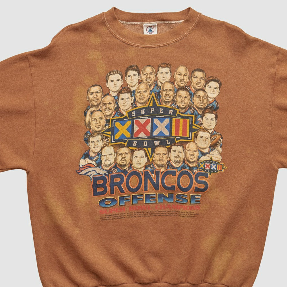 Denver Broncos Delta 1998 Pullover Sweatshirt Clay Vintage