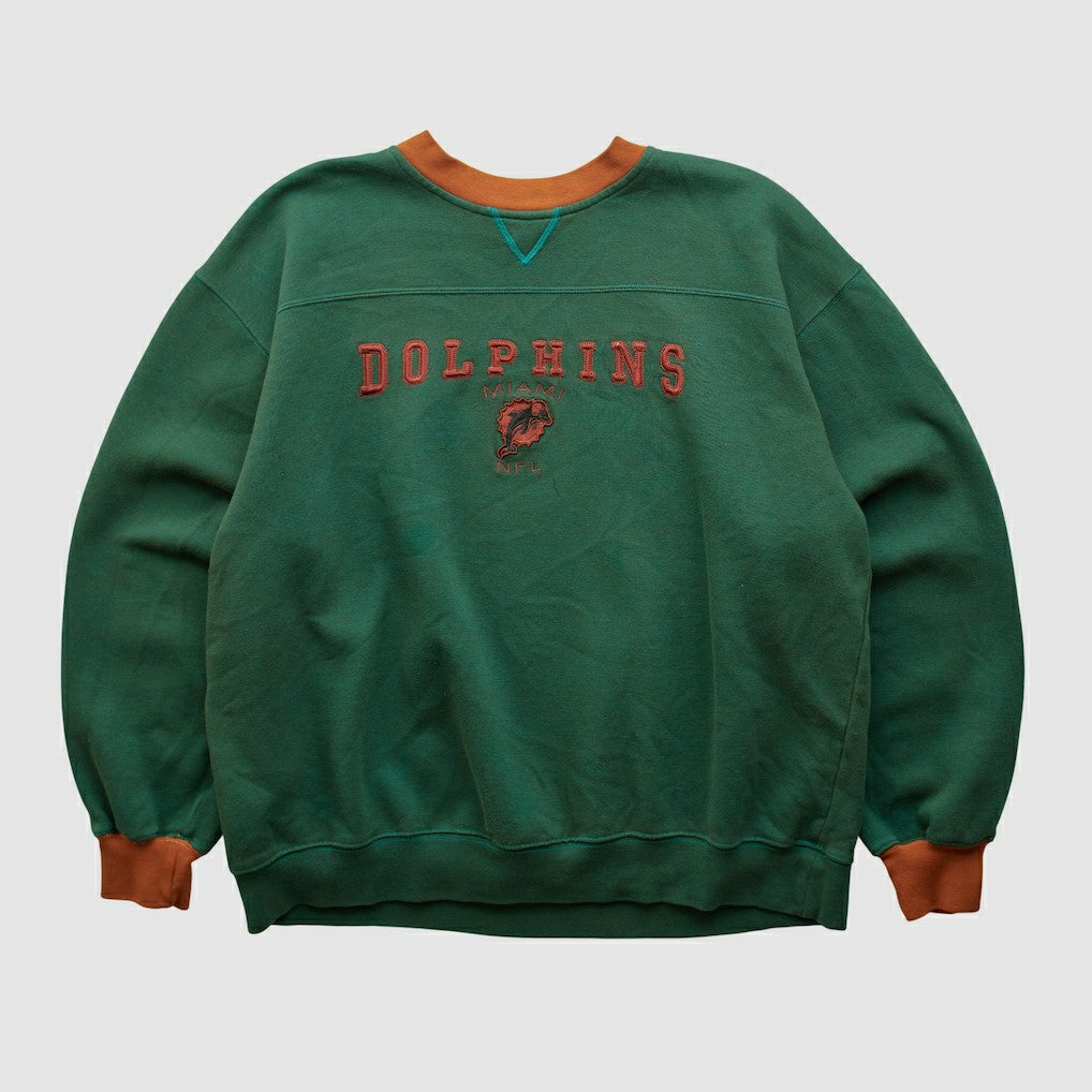 Miami Dolphins NFL 2000s Pullover Sweatshirt Teal Vintage